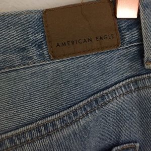 AMERICAN EAGLE, MOM JEAN, RIPPED, DENIM, LONG
